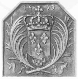 Ecu fleurdelisé palmujen kanssa
