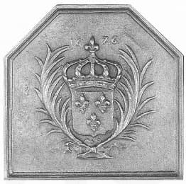Ecu fleurdelisé ja palmuilla 1676 GM